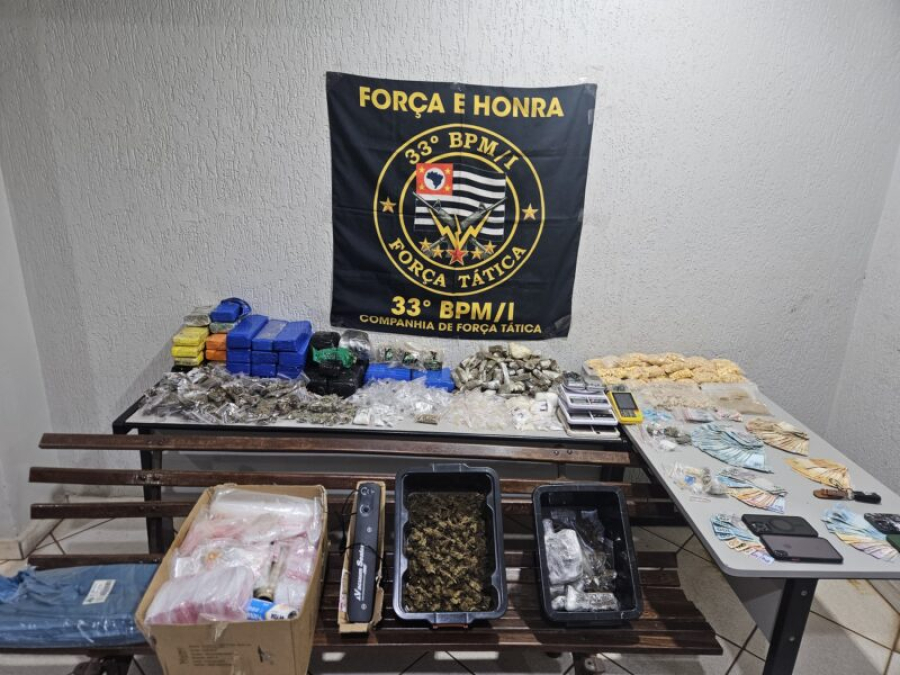 PM apreende 40 kg de drogas e prende dois em Barretos